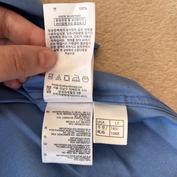 Brooks Brothers 1818 Regent Fit Blue Dress Shirt - Picture 14 of 14